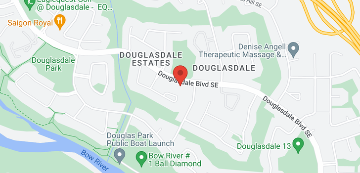 map of 2836 Douglasdale Boulevard SE